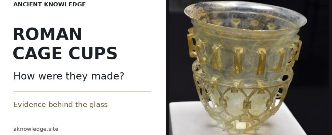 How Were Roman Cage Cups Made? Evidence Behind the Glass