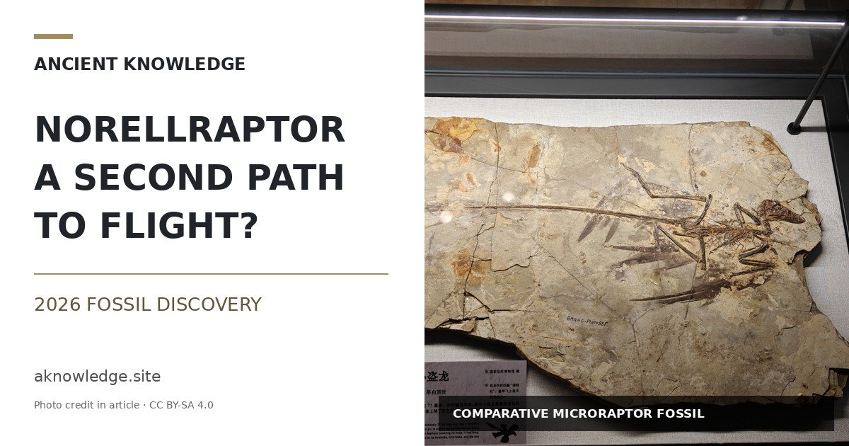 Norellraptor: The Feathered Dinosaur That Points to a Second Path to Flight